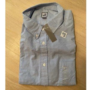 NWT JCP corporate blue long sleeve button down XXL